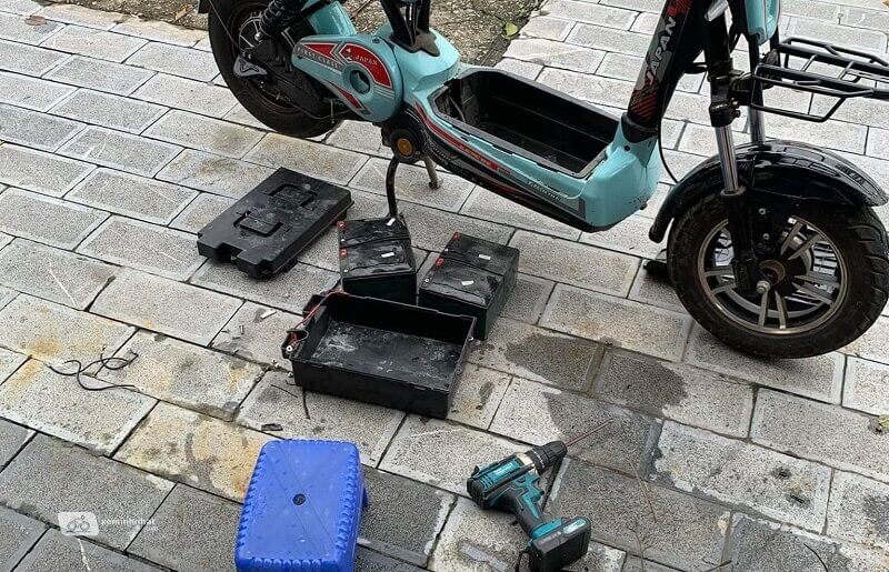 ắc quy xe đạp điện bị phồng