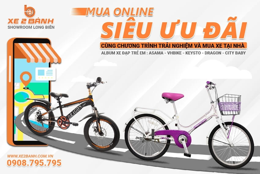 Xe 2 Bánh chuyên bán xe đạp học sinh chính hãng giá rẻ
