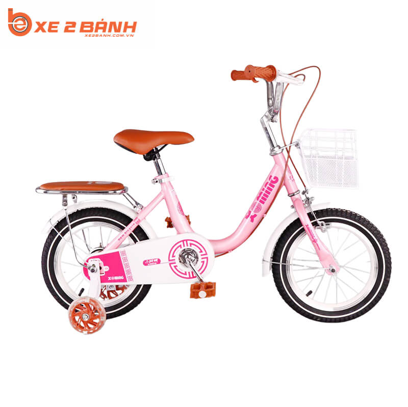 Xe đạp trẻ em XAMING 12 inch Màu hồng