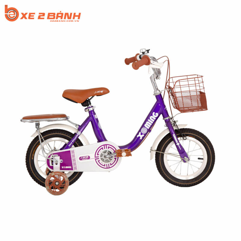 Xe đạp trẻ em XAMING 12 inch Màu tím