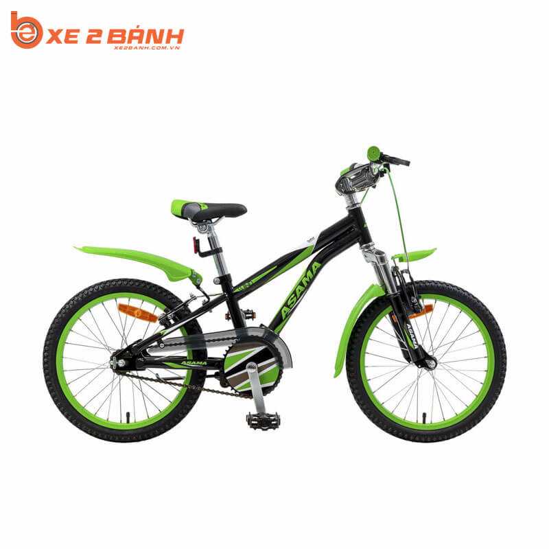 Xe đạp trẻ em ASAMA KZB151802 18 inch Màu Xanh lá