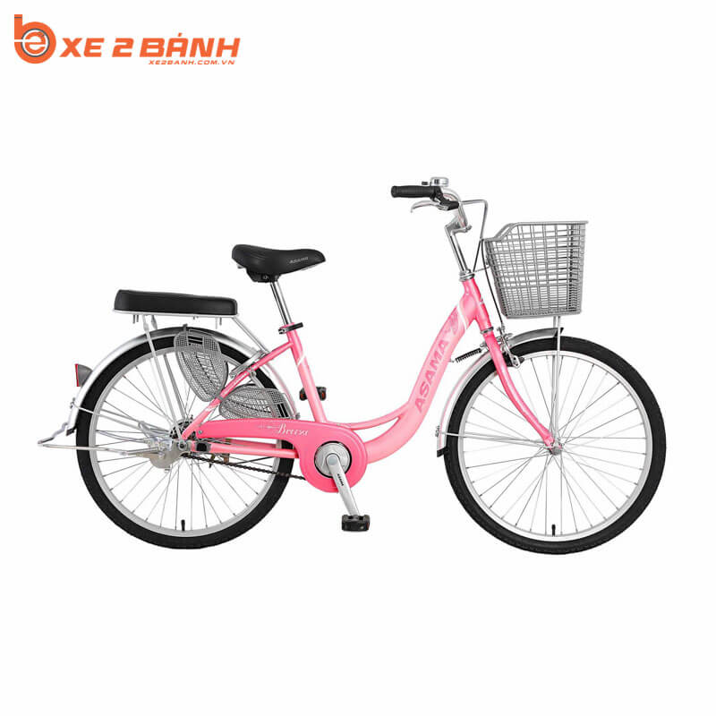 Xe đạp học sinh ASAMA CLDBR2401 24 inch Màu hồng