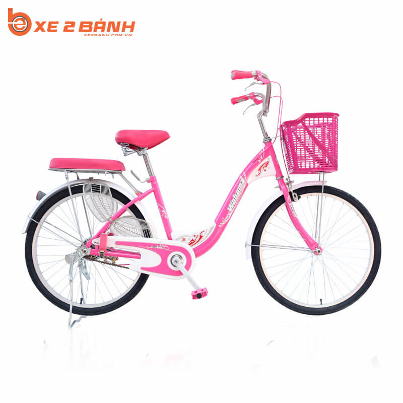 Xe đạp học sinh VHBIKE HELLOKITTY 24 inch Màu hồng