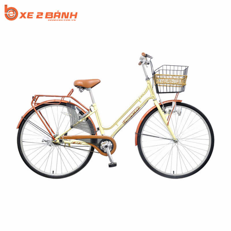 Xe đạp ASAMA CLD PU 26 inch Màu kem