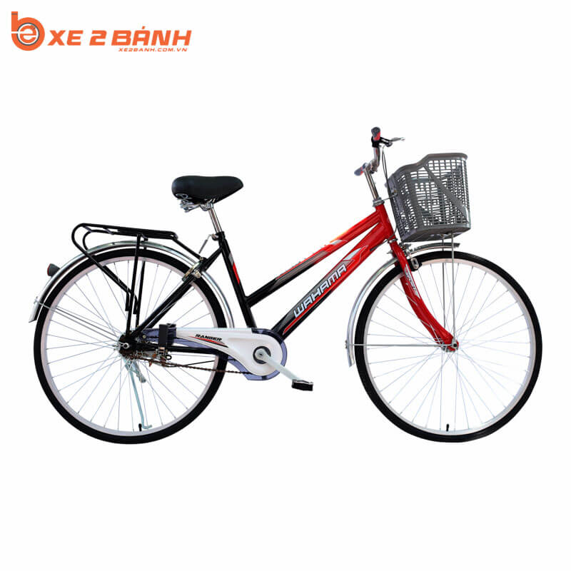 Xe đạp VHBIKE RANGER CAOLE 26 inch Màu Đỏ - Đen