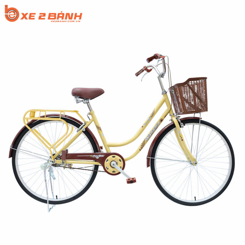 Xe đạp VHBIKE KOREA HQ 26 inch Màu kem