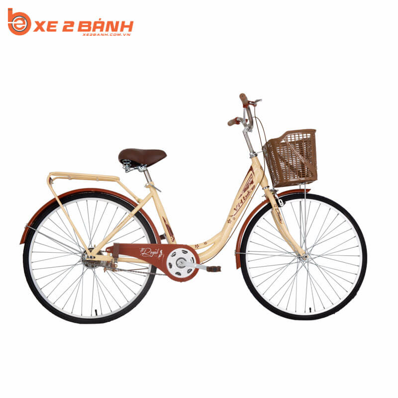 Xe đạp VHBIKE 2606 26 inch Màu kem